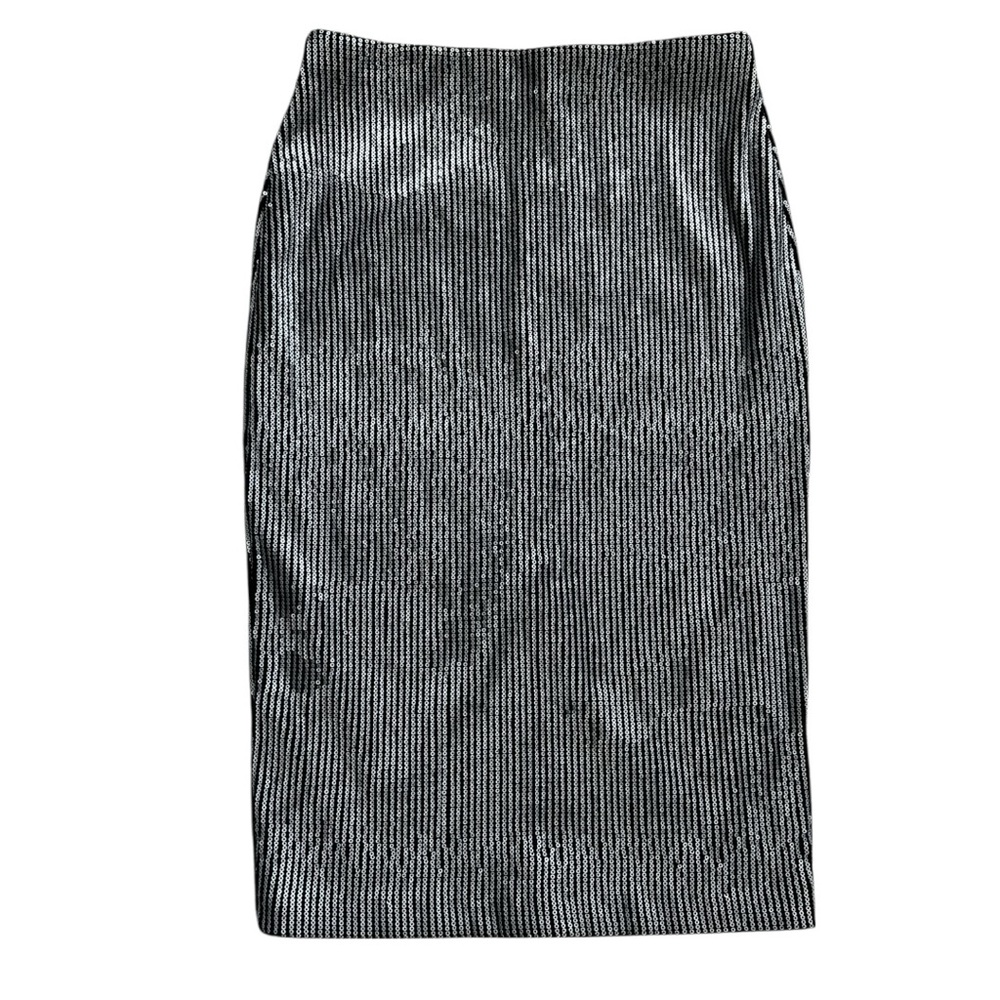New Everleigh Black Skirt with Silver Sequins